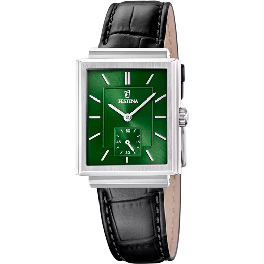 Reloj Festina Hombre F20775/4 Piel Negra Acero Analógico
