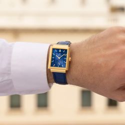Reloj Festina Hombre F20776/4 Piel Azul Acero Dorado Analógico