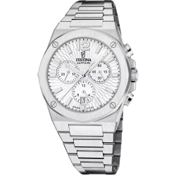 Reloj Festina Hombre F22002/1 Swiss Made Cronógrafo Acero Analógico