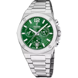 Reloj Festina Hombre F22002/3 Swiss Made Cronógrafo Acero Analógico