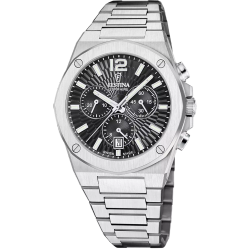 Reloj Festina Hombre F22002/4 Swiss Made Cronógrafo Acero Analógico
