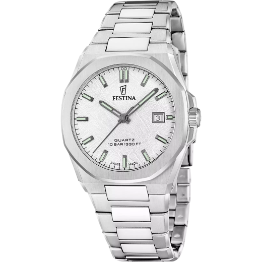 Reloj Festina Hombre Swiss Made F20100/1 Acero Analógico