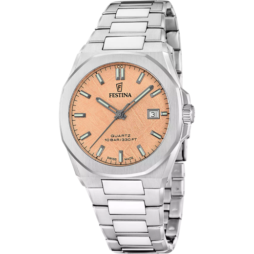 Reloj Festina Hombre Swiss Made F20100/6 Acero Analógico