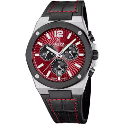 Reloj Festina Hombre Swiss Made F22003/5 Sport Negro Acero Cronógrafo Analógico