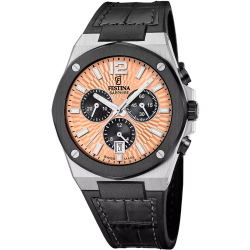 Reloj Festina Hombre Swiss Made F22003/6 Sport Negro Acero Cronógrafo Analógico