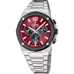 Reloj Festina Hombre Swiss Made F22017/1 Acero Cronógrafo Analógico