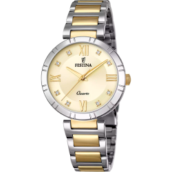 Reloj Festina Mujer F16937/B Acero Plateado Bicolor Dorado Analógico