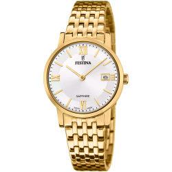 Reloj Festina Mujer F20021/1 Acero Dorado Analógico