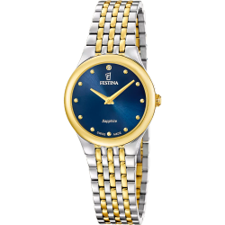 Reloj Festina Mujer F20097/3 Swiss Made Acero Bicolor Dorado Analógico