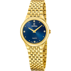 Reloj Festina Mujer F20098/3 Swiss Made Acero Dorado Analógico