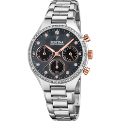 Reloj Festina Mujer F20401/4 Cronógrafo Acero Analógico