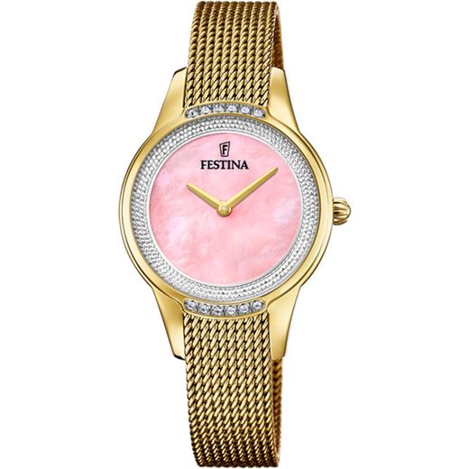 Festina Women's Watch F20495/2 Gold Zirconia