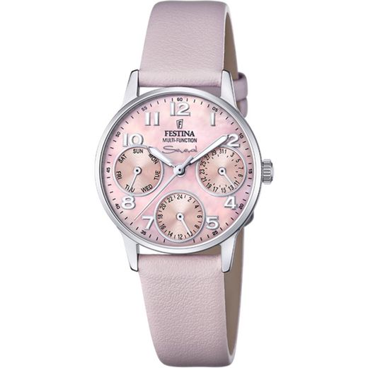 Festina Women's Watch F20540/6 Pink Leather