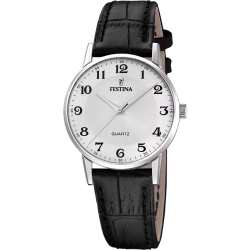 Reloj Festina Mujer F20691/1 Acero Piel Negra Analógico