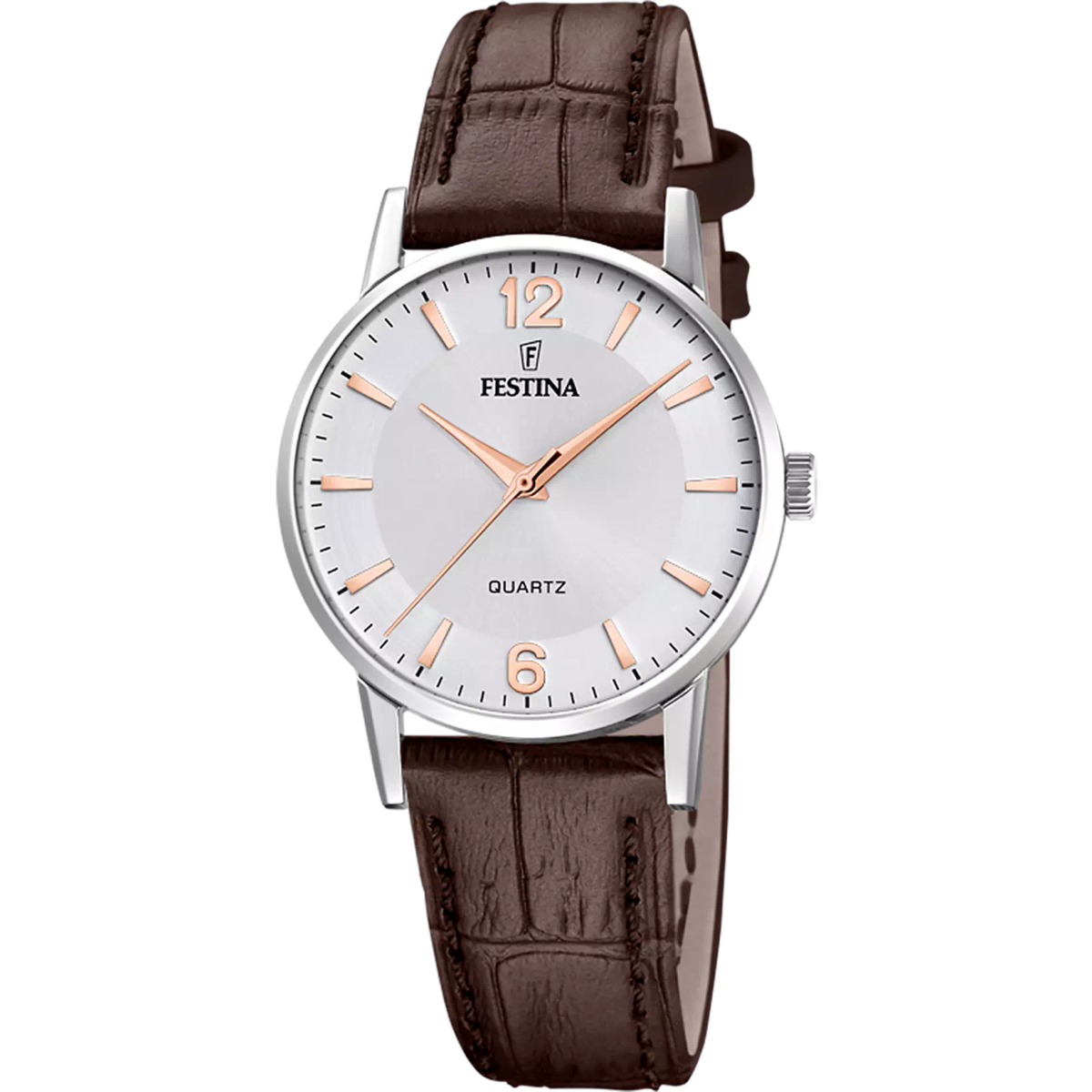 Reloj Festina Mujer F20691/2 Acero Piel Marrón Analógico