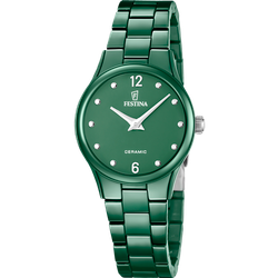 Reloj Festina Mujer F20751/6 Cerámica Verde Analógico