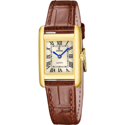 Reloj Festina Mujer F20774/2 Acero Dorado Piel Marrón Analógico