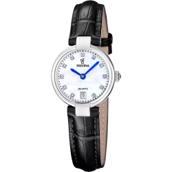 Reloj Festina Mujer F20782/1 Piel Negra Acero Analógico