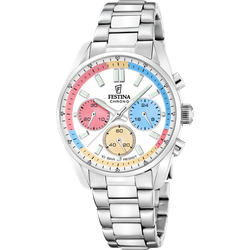 Reloj Festina Unisex F20753/6 Cronógrafo Acero Analógico
