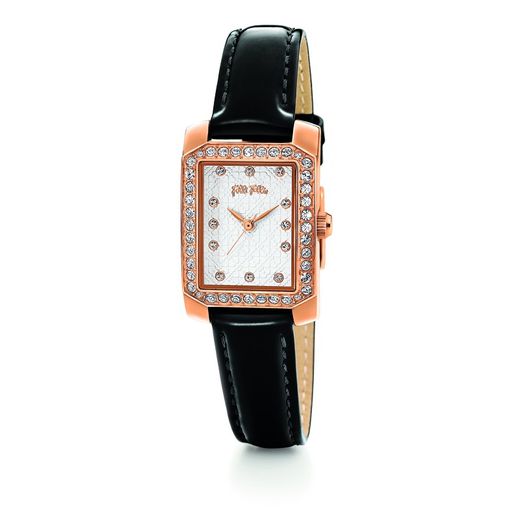 Rellotge Folli Follie Dona WF13B053SSS Pell Negre