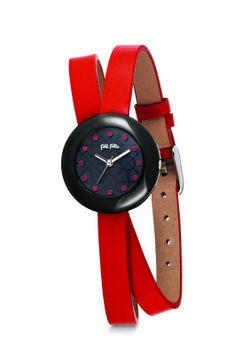 Reloj Folli Follie Mujer WF13F029SSR Piel Rojo