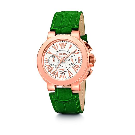 Relógio Feminino Folli Follie WF13R002SES Couro Verde
