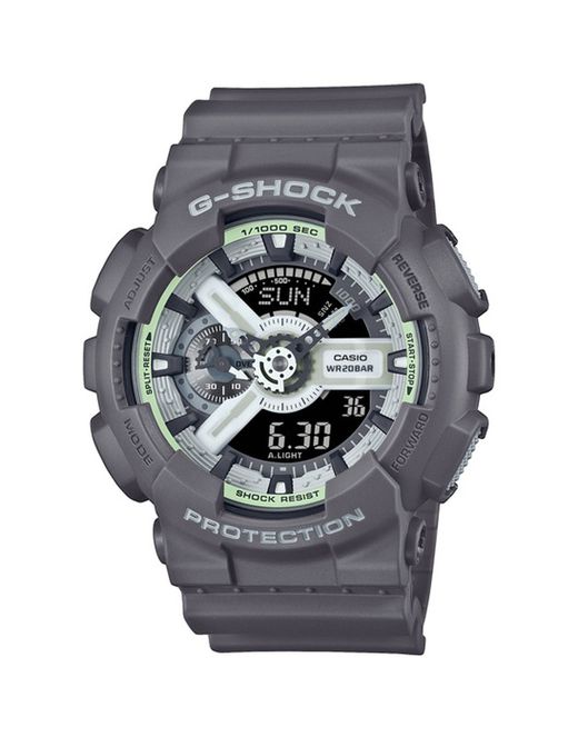 Relógio esportivo cinza G-Shock Casio GA-110HD-8AER