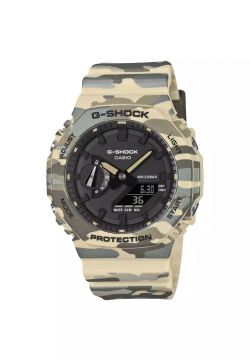 Reloj G-Shock Hombre GA-2100CM-5A Sport Camuflaje Beige Analógico-Digital