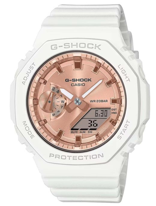 Relógio masculino G-Shock GMA-2100MD-7AER esportivo branco