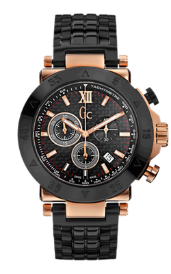 Reloj GC Hombre X90006G2S Acero Negro Bicolor Rose Cronógrafo Analógico