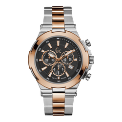 Reloj GC Hombre Y23003G2 Acero Plateado Bicolor Rose Cronógrafo Analógico