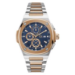Reloj GC Hombre Y99002G7MF COUSSIN SHAPE Bicolor Plateado Rosado