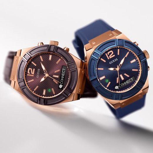 Guess Herrklocka C0001G2 Connect Brun