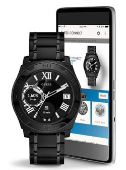 Guess Men's Watch C1001G5 Ace Mens Connect Steel Black Smartwatch