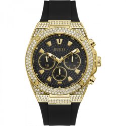 Reloj Guess Hombre GW0060G2 Pegasus Acero Dorado Bicolor Negro Analógico