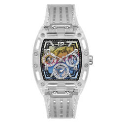 Reloj Guess Hombre GW0499G3 Plástico Plateado Analógico