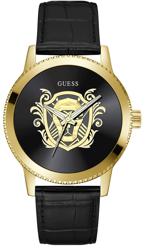 Reloj Guess Hombre GW0566G1 Piel Negro — Joyeriacanovas