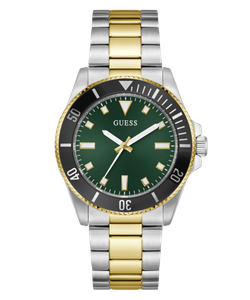 Reloj Guess Hombre GW0968G4 Cliff Acero Plateado Bicolor Dorado Analógico