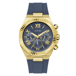 Reloj Guess Hombre GW1011G2 Sport Azul Acero Dorado Analógico
