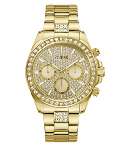 Reloj Guess Hombre GW1136G2 Cornógrafo Acero Dorado Analógico