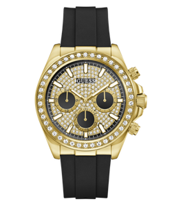 Reloj Guess Hombre GW1138G2 Sport Negro Acero Dorado Analógico