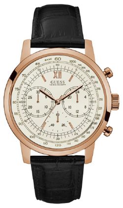 Reloj Guess Hombre W0916G2 Piel Negra