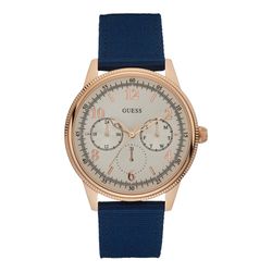 Reloj Guess Hombre W0863G4 Piel Azul Aviator