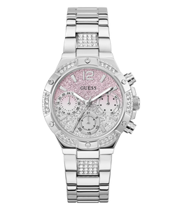 Reloj Guess Mujer GW0950L1 Harlow Acero Plateado Cronógrafo Analógico