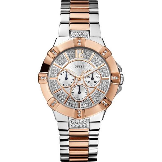 Guess Ladies Watch Pink Steel W0024L1