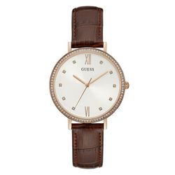 Guess Ladies Watch W1153L2 Braunes Leder