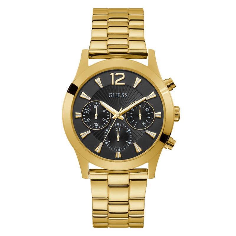 Reloj Guess hombre Continental GW0262G2 acero inoxidable dorado  multifunción