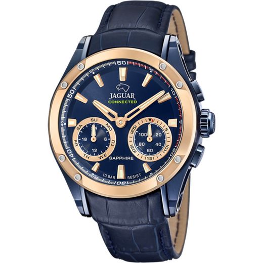 Jaguar Men's Watch J960/1 Connected Black Leather