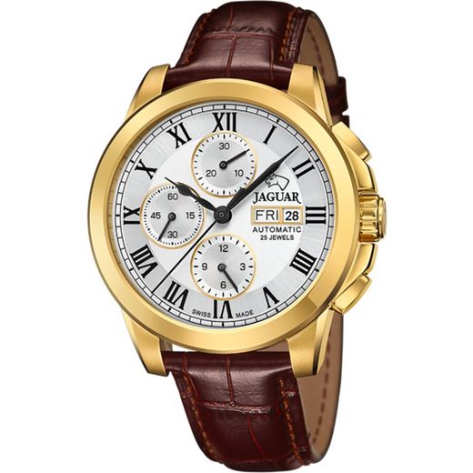 Jaguar Men's Watch J976/1 Brown Leather Le Chronographe