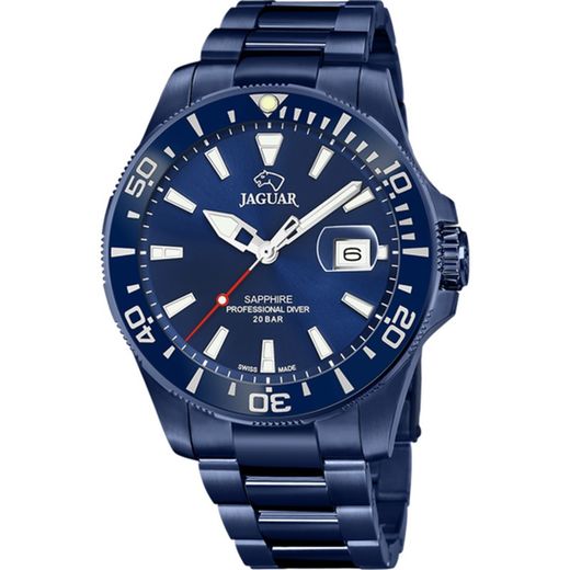 Orologio da uomo Jaguar J987/1 Pro Diver in acciaio blu
